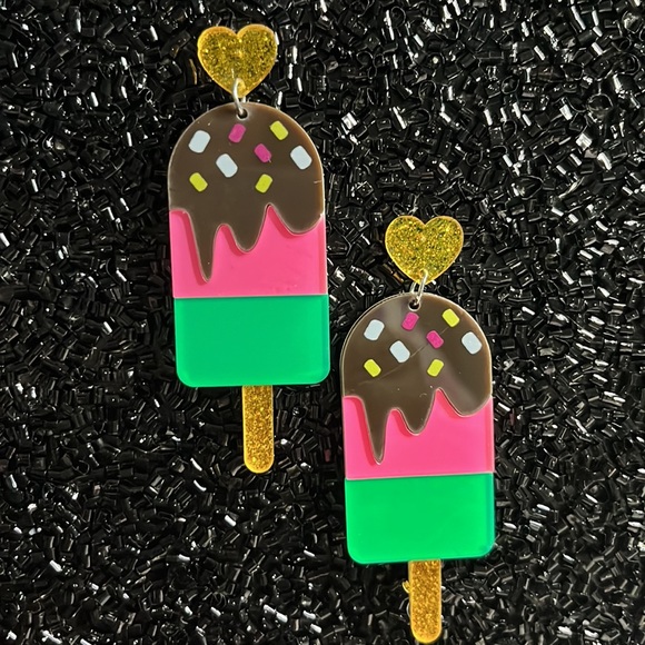 Popsicle Dangle Earrings for Pierced Ears - Picture 4 of 10